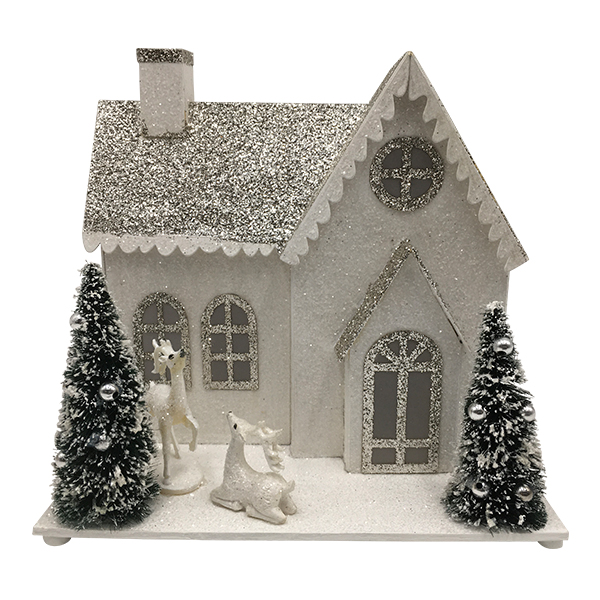 House decoration w/LED light-2 tree + 2 deer