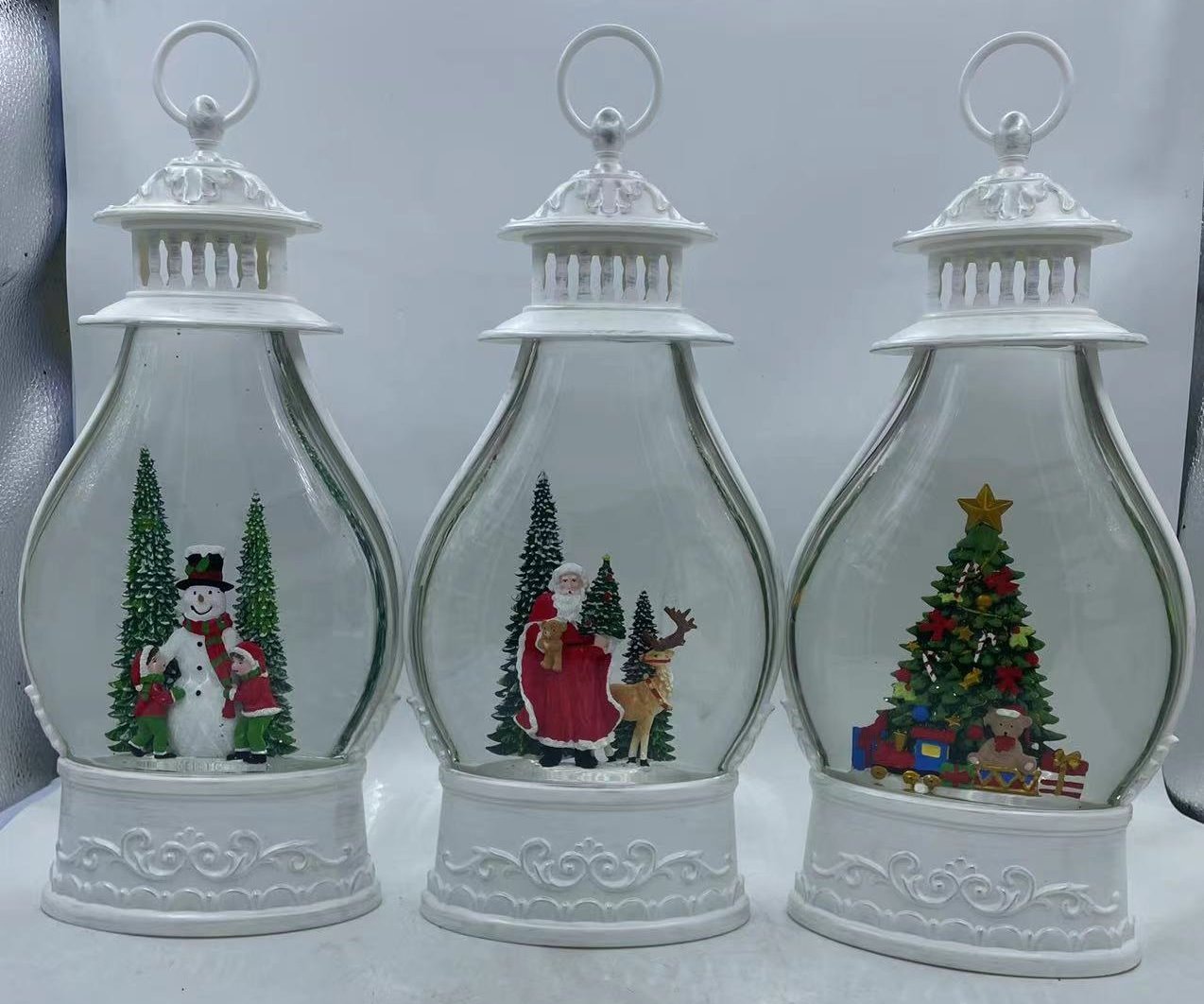 LIQUID SPINNER DECORATION WITH GLITTER