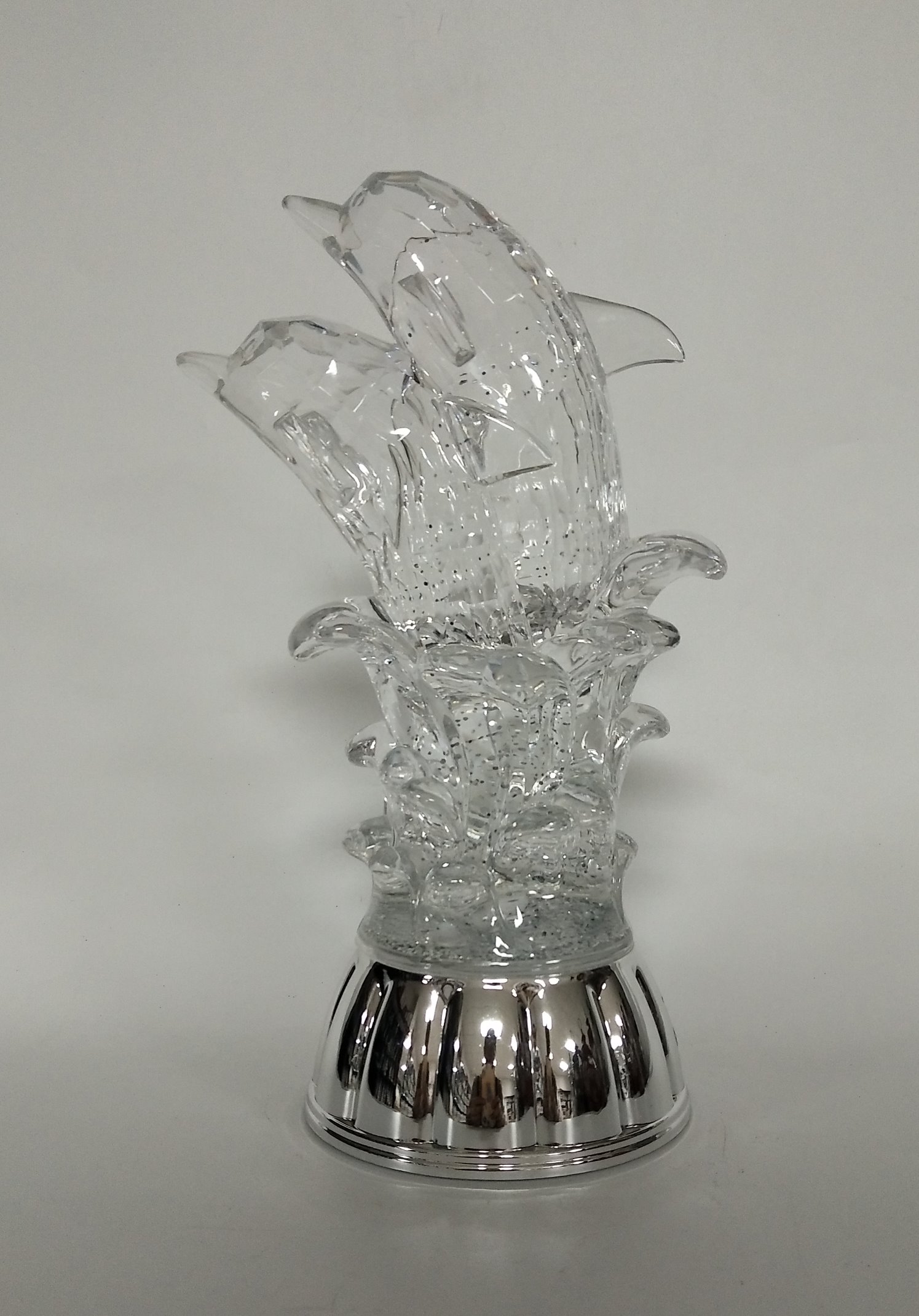 LIQUID SPINNER DECORATION WITH GLITTER